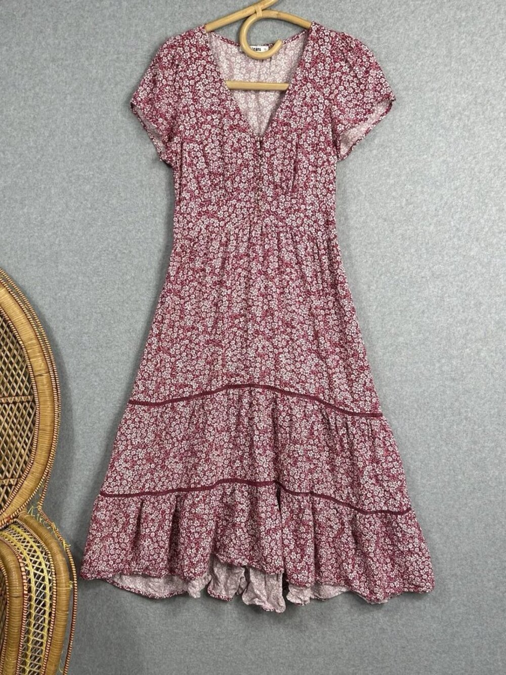 Just Jeans Women's Size 10 S Long Dress with Flower Print
